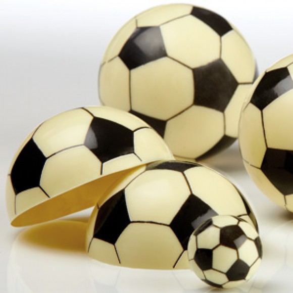 Напечатана форма за шоколад с трансфер "Футболна топка Ø30"